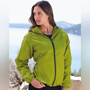 Eddie Bauer Women's Packable Wind Jacket. EB501 Green Pear size xs